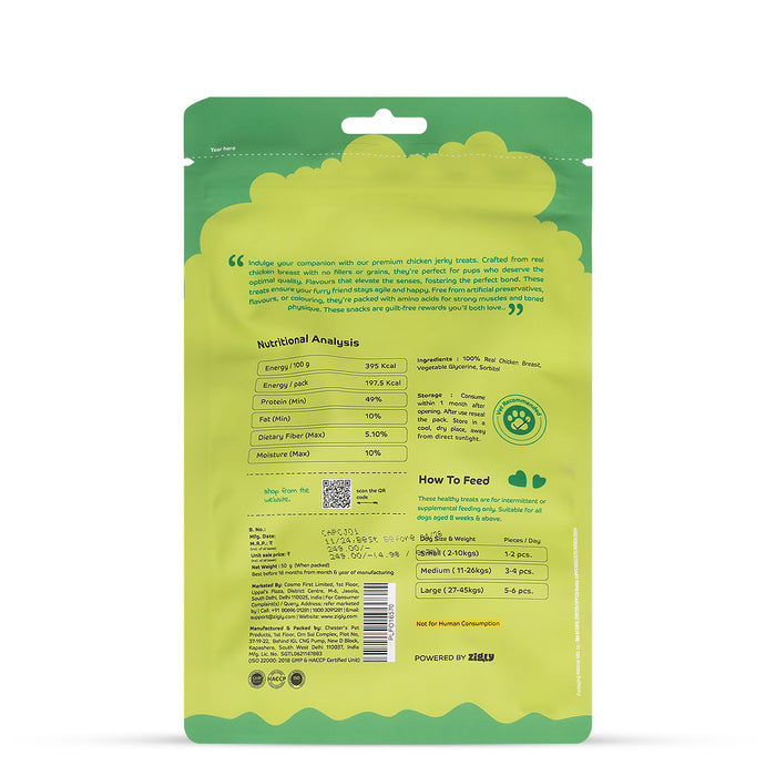 Applod Tender Chicken Breast Jerky Dog Treat 50 Gm - Pack of 5