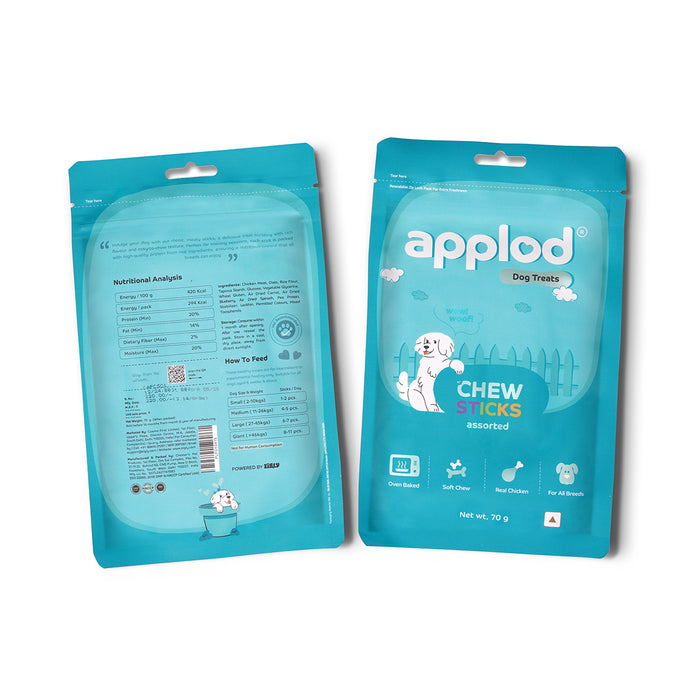Applod Soft Assorted Chew Stick - 70 gm