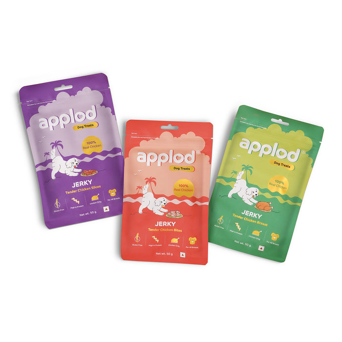 Applod Tender Chicken Jerky Bites Dog Treat 50 Gm