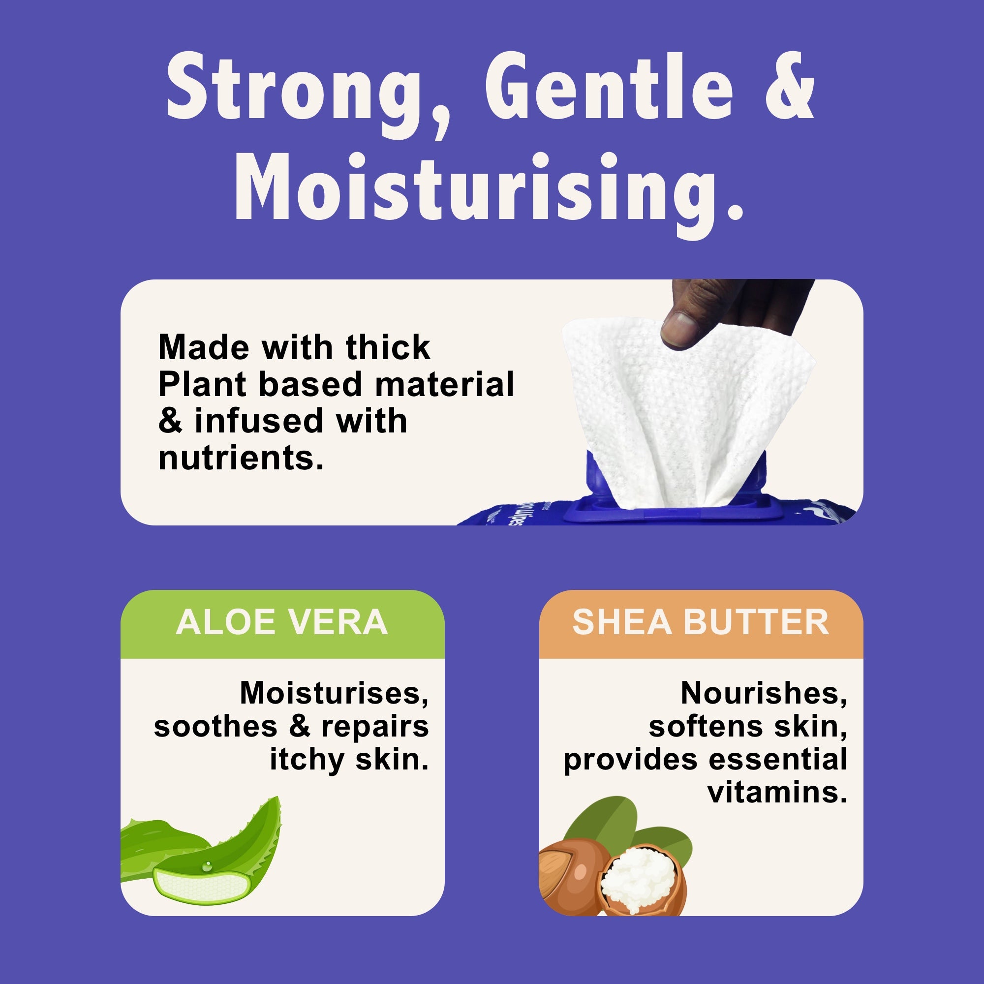 Purple Tails Dog Wipes Unscented 100 Wipes