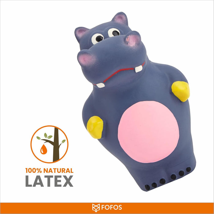 FOFOS Latex Dog Toy Hippo