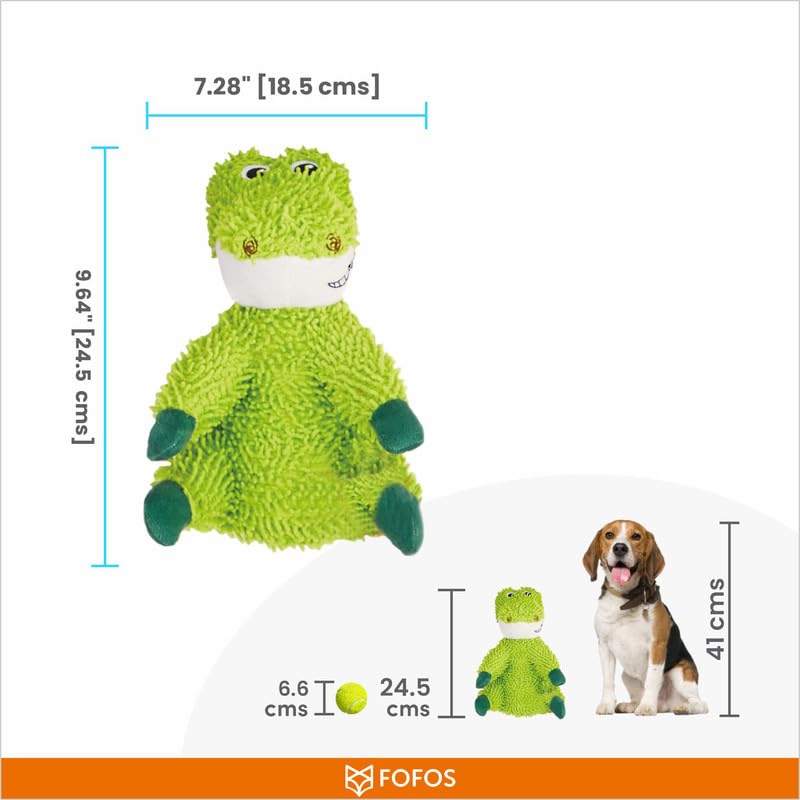FOFOS Tough Dog Toy Alligator
