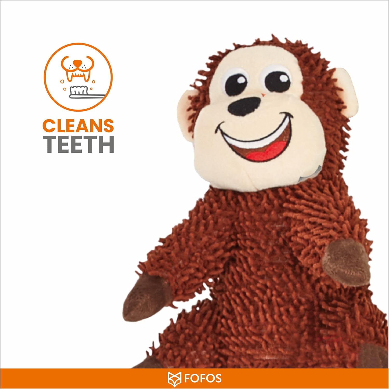 FOFOS Tough Dog Toy Monkey