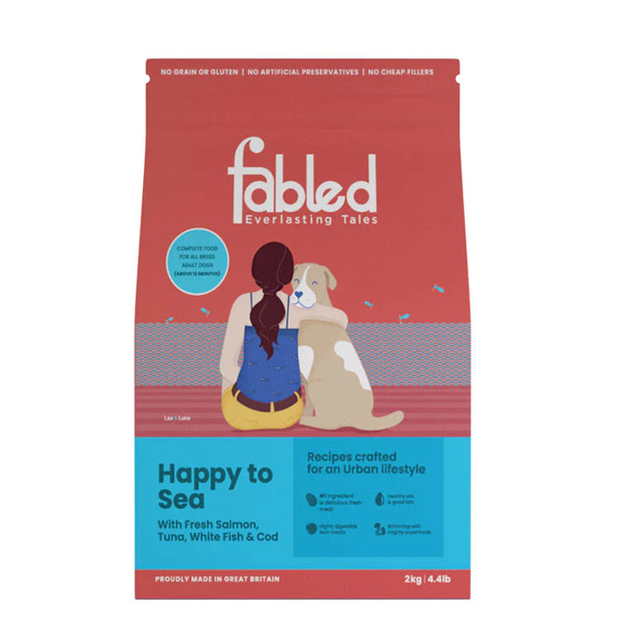 Fabled Dry Dog Food - Happy to Sea for Adult Dogs (all breeds)