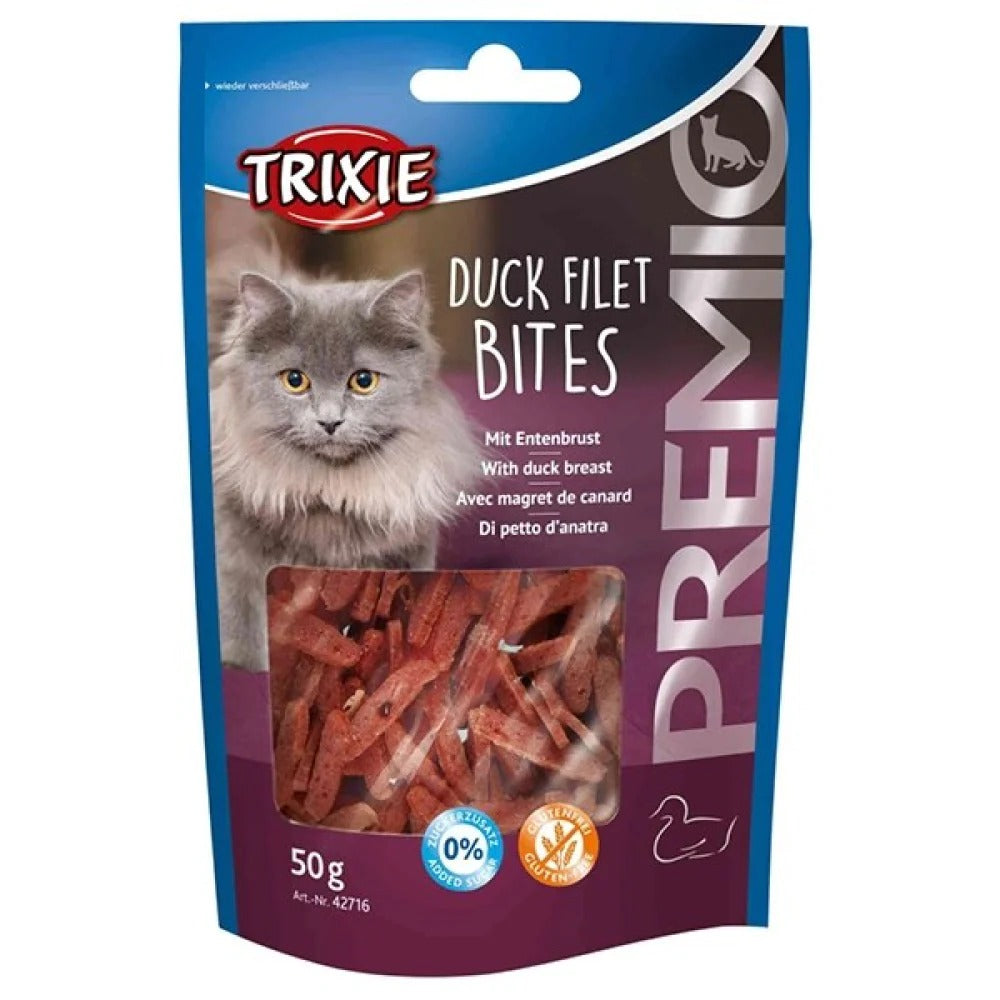 Trixie Premio Duck Filet Bites Cat Treat  50 gm - Pack of 5