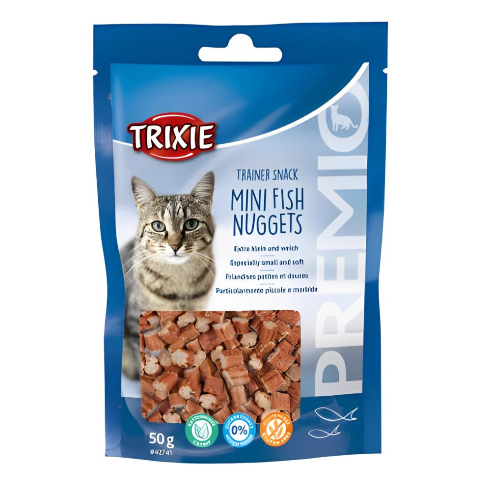 Trixie Premio Trainer Snack Mini Fish Nuggets Cat Treat  50 gm - Pack of 5