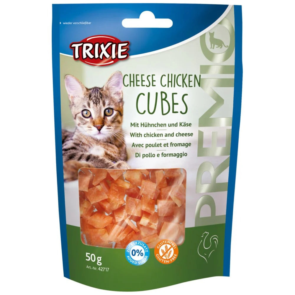 Trixie Premio Cheese Chicken Cubes Cat Treat  50 gm - Pack of 5