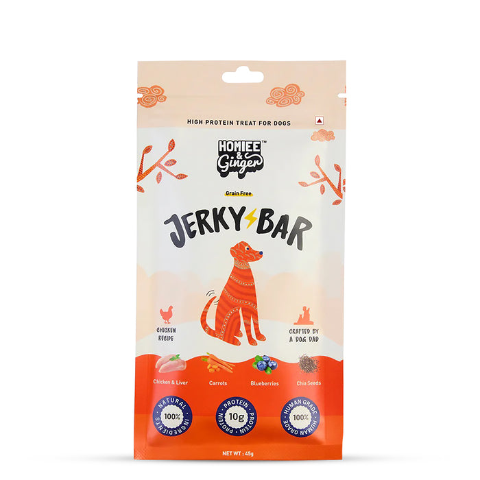 Homiee & Ginger Chicken Recipe Jerky Bar 45 gm - Pack of 5