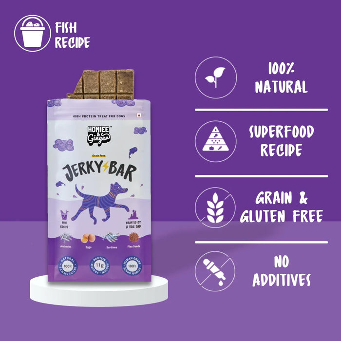 Homiee & Ginger Fish Recipe Jerky Bar 45 gm