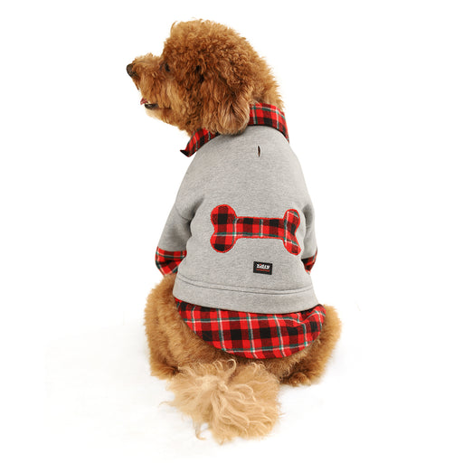 ZL Smoky Warmer with Plaid Check Dog Sweatshirt