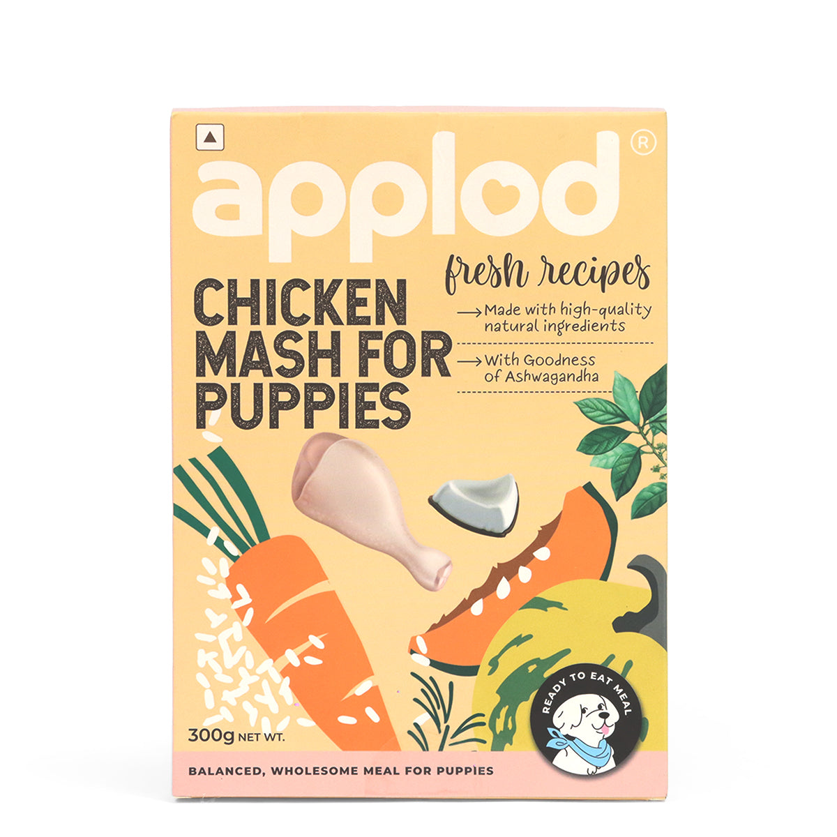 Applod Chicken Mash For Puppies Fresh Dog Food