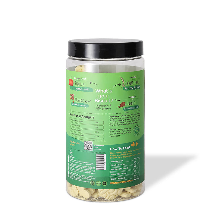Applod Pumpkin Dog Biscuit With Turmeric