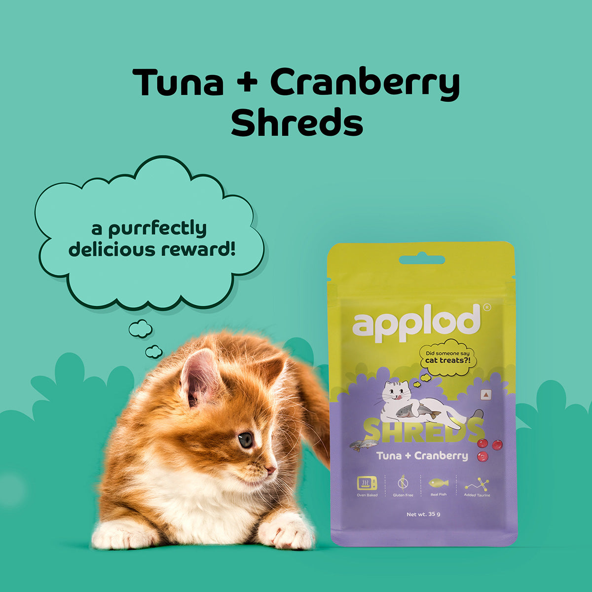 Applod Tuna with Cranberry Soft Cat Treat - 35 Gm