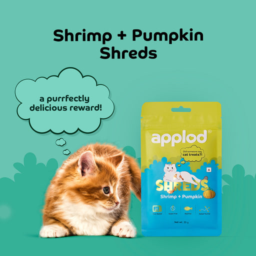 Applod Shrimp with Pumpkin Soft Cat Treat - 35 Gm