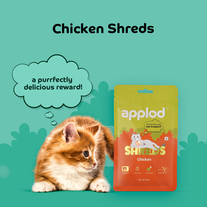 Applod Chicken Shreds Soft Cat Treat - 35 Gm