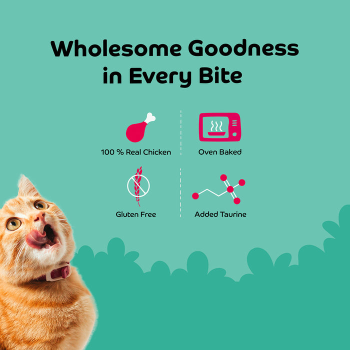 Applod Chicken with Wheat Grass Soft Cat Treat- 35 Gm