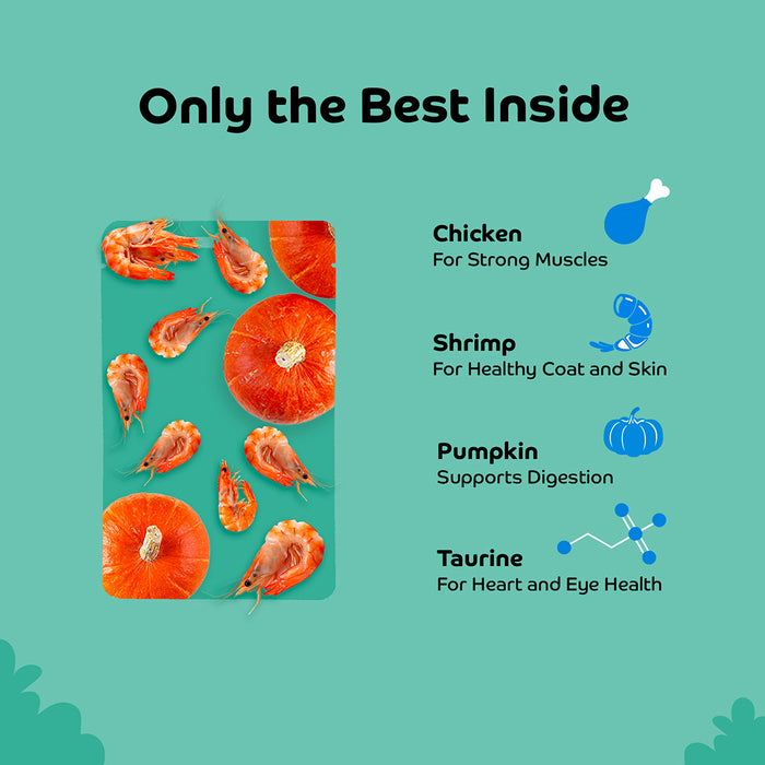 Applod Shrimp with Pumpkin Soft Cat Treat - 35 Gm