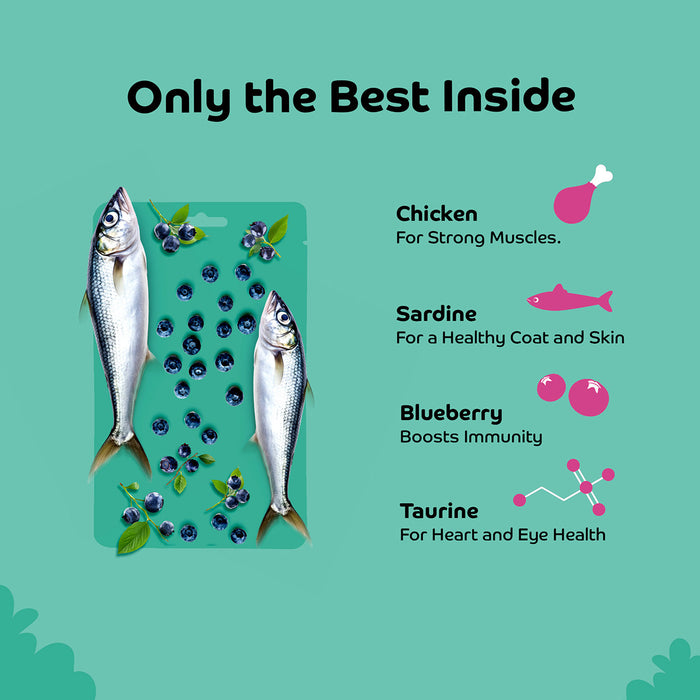 Applod Sardine with Blueberry Soft Cat Treat - 35 Gm