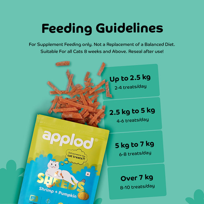 Applod Shrimp with Pumpkin Soft Cat Treat - 35 Gm