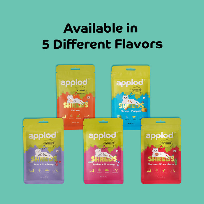 Applod Chicken with Wheat Grass Soft Cat Treat- 35 Gm