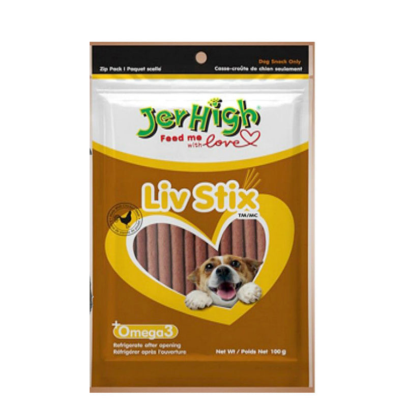 JerHigh Dog Treats - Liv Stix (100g) - Pack of 5