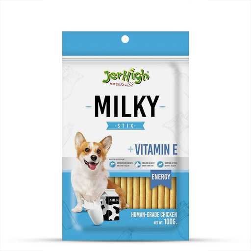 JerHigh Milky Stix Bite Dog Meaty Treat - 100 gm