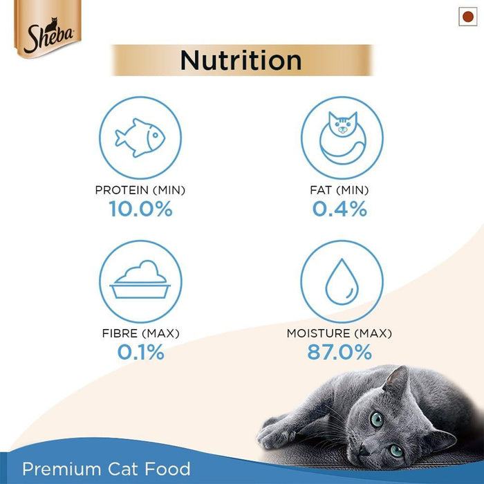 Sheba Rich Fish Mix (Maguro & Bream) Premium Wet Cat Food - 35 gm