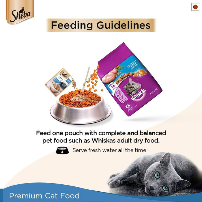 Sheba Rich Fish Mix (Maguro & Bream) Premium Wet Cat Food - 35 gm