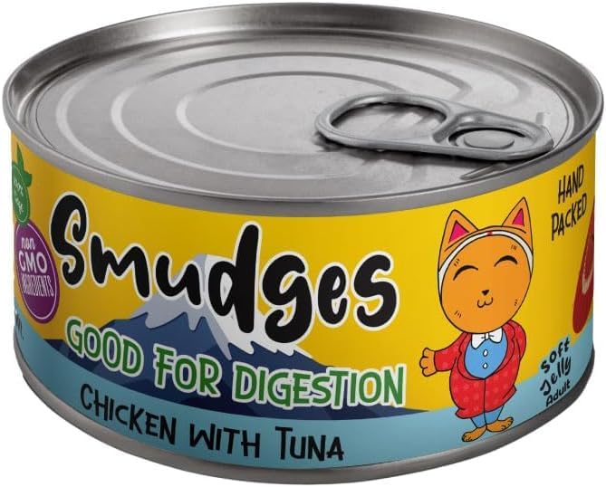 Smudges Adult Cat Chicken Flakes With Tuna In Soft Jelly