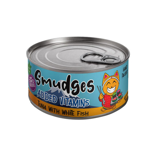 Smudges Adult Cat Tuna with White Fish in Gravy - 80g