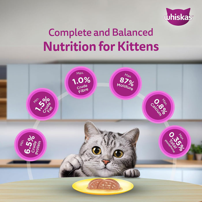 Whiskas Tuna & White Fish Flavour Adult (1+ Years) Wet Cat Food 70 gm