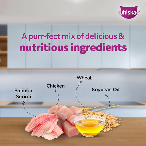 Whiskas Chicken with Salmon in Jelly Kitten (2-12 Months) Wet Cat Food 70 gm