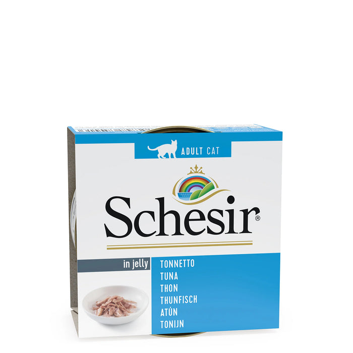 Schesir Tuna Whole Meat & Rice In Jelly Canned Cat Wet Food - 85 gm(Pack Of 14)