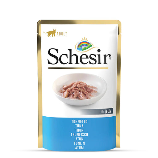 Schesir Tuna In Jelly Adult Pouch Cat Wet Food - 85 gm(Pack Of 20)