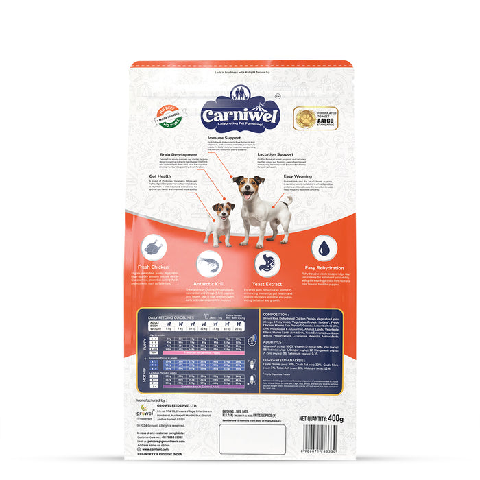 Carniwel Fresh Chicken Dry Dog Food for Small Breed, Starter