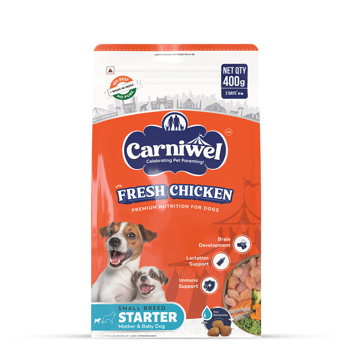 Carniwel Fresh Chicken Dry Dog Food for Small Breed, Starter