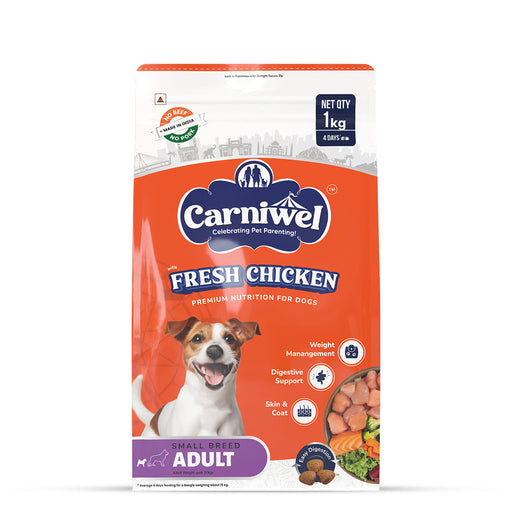 Carniwel Fresh Chicken Dry Dog Food for Small Breed, Adult