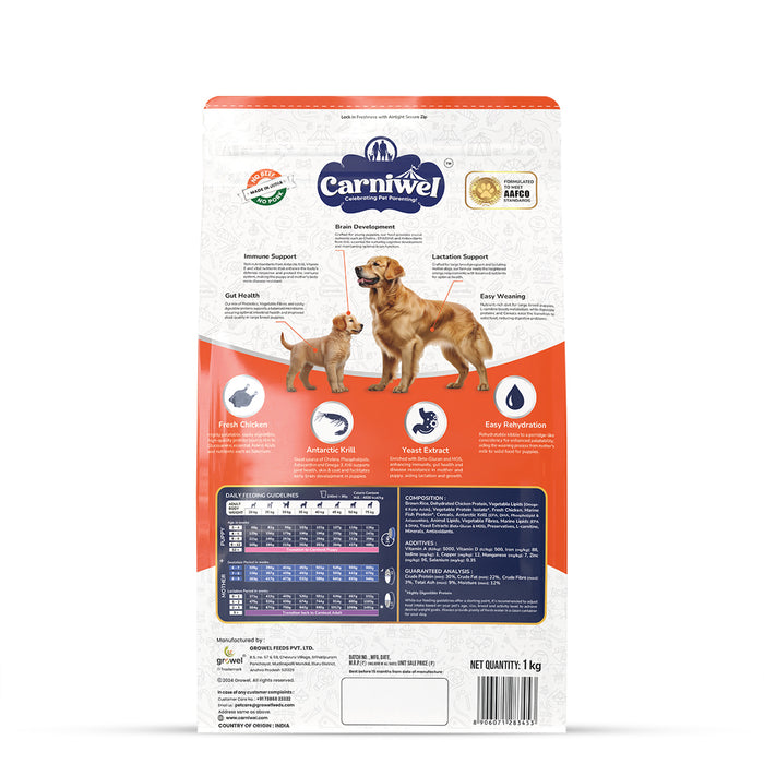 Carniwel Fresh Chicken Dry Dog Food for Large Breed, Starter