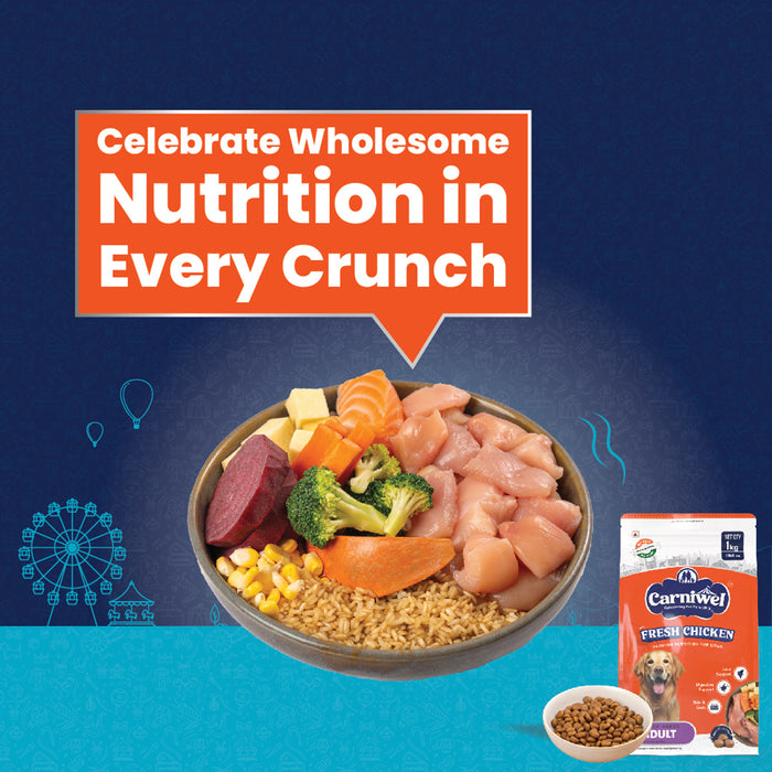Carniwel Fresh Chicken Dry Dog Food for Large Breed, Adult
