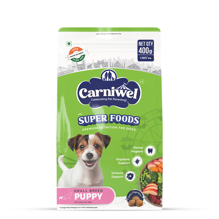 Carniwel Veg with Superfoods Dry Dog Food for Small Breed, Puppy