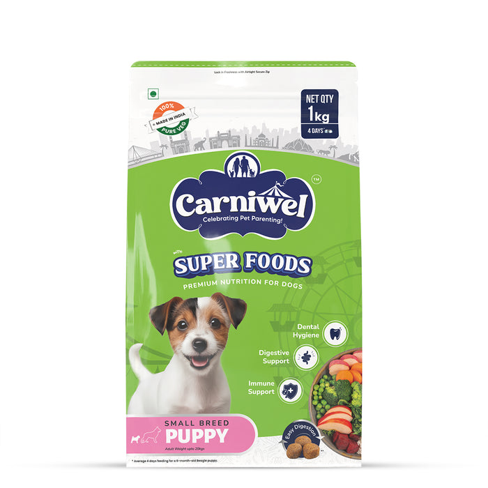 Carniwel Veg with Superfoods Dry Dog Food for Small Breed, Puppy