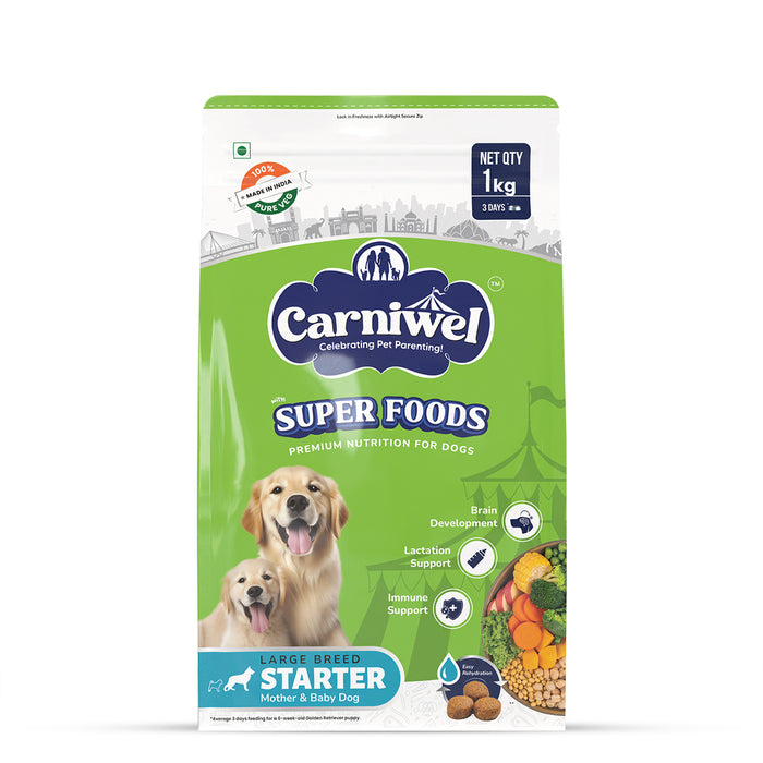 Carniwel Veg with Superfoods Dry Dog Food for Large Breed, Starter