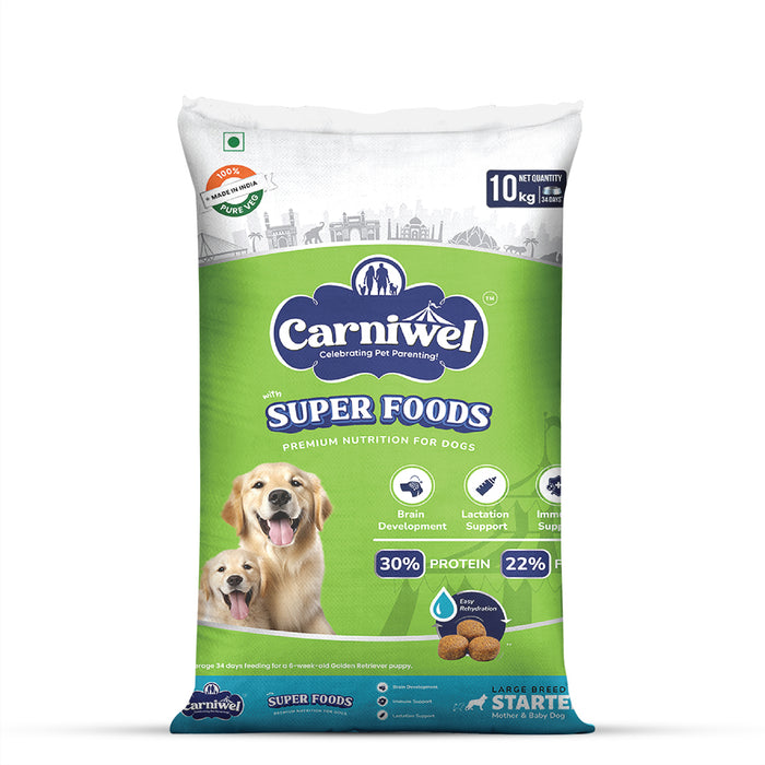Carniwel Veg with Superfoods Dry Dog Food for Large Breed, Starter