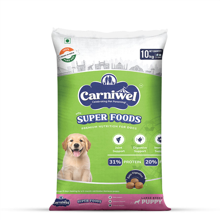 Carniwel Veg with Superfoods Dry Dog Food for Large Breed, Puppy