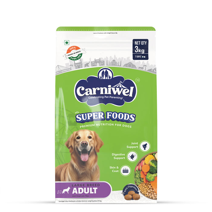 Carniwel Veg with Superfoods Dry Dog Food for Large Breed, Adult