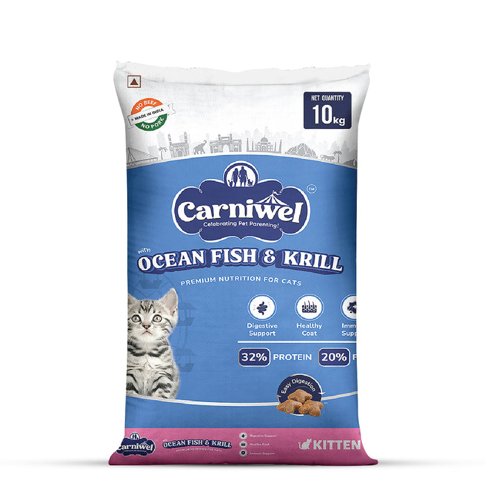 Carniwel Ocean Fish & Krill Dry Cat Food, Kitten