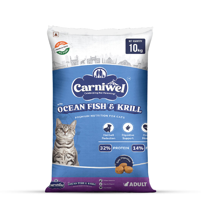 Carniwel Ocean Fish & Krill Dry Cat Food, Adult