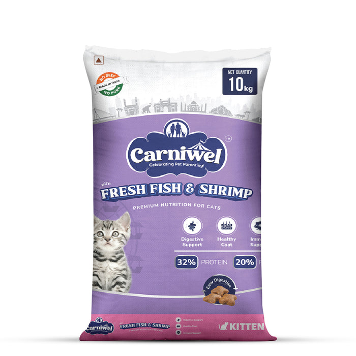 Carniwel Fresh Fish & Shrimp Dry Cat Food, Kitten