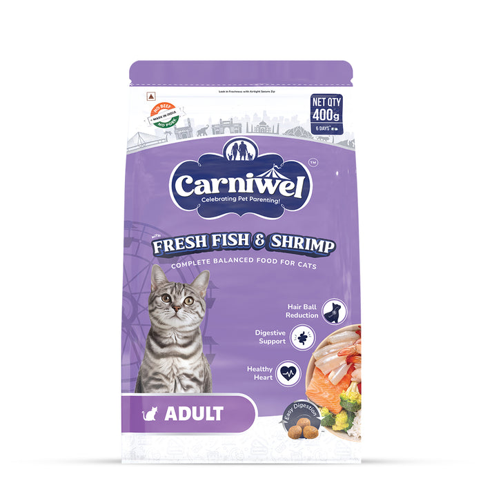 Carniwel Fresh Fish & Shrimp Dry Cat Food, Adult
