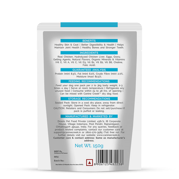 Canine Creek Real Chicken Gravy for Adult Wet Dog Food - 150g